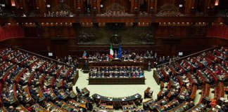 Riunione della Camera dei Deputati a Montecitorio